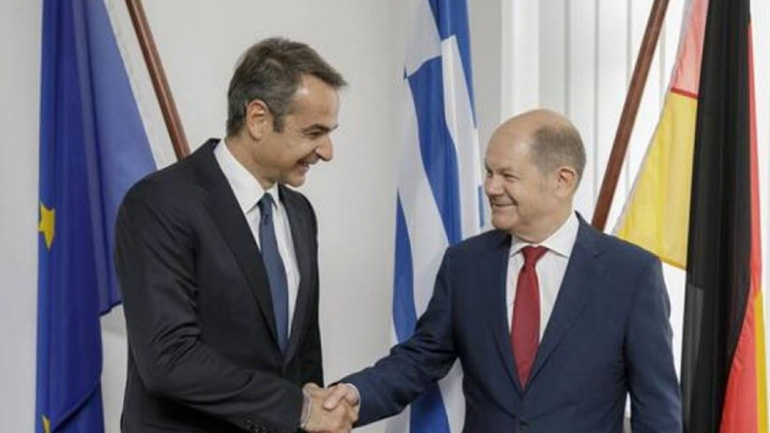 Ο Κ. Μητσοτάκης ενημέρωσε τον Ο. Σολτς για την τουρκική προκλητικότητα