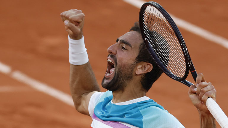 Ρολάν Γκαρός: Στα ημιτελικά ο Τσίλιτς, νίκησε 3-2 σετ τον Ρούμπλεφ