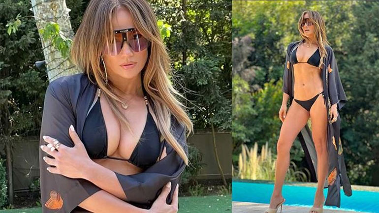 Jennifer Lopez: Ποζάρει με μαύρο μπικίνι και κόβει την ανάσα με τον κορμί που έχει στα 52!