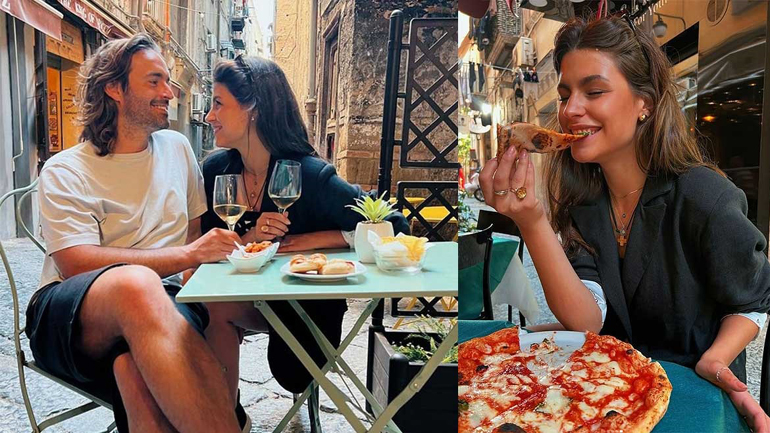 Δανάη Παππά – Λάμπρος Λάζαρης: Φωτογραφίες από το ταξίδι τους στη Νάπολη