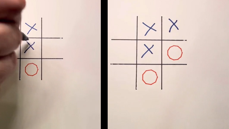 Παίζοντας τρίλιζα με έναν εκτυπωτή