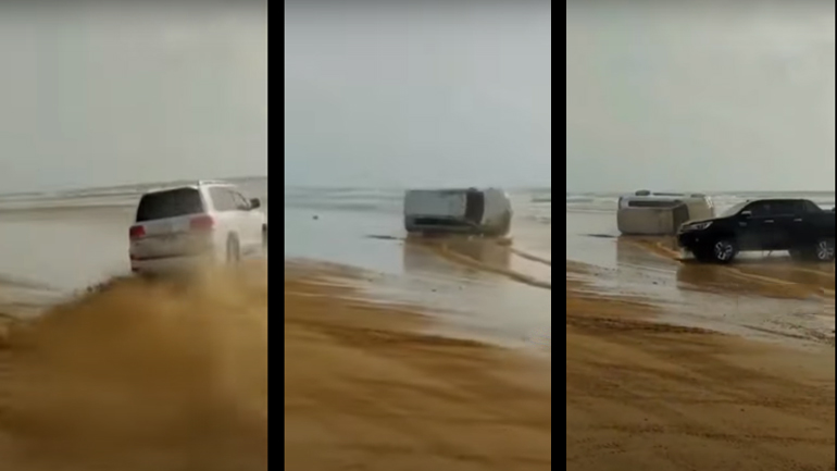 Πήγε για μαγκιές με το SUV στην παραλία και το πλήρωσε