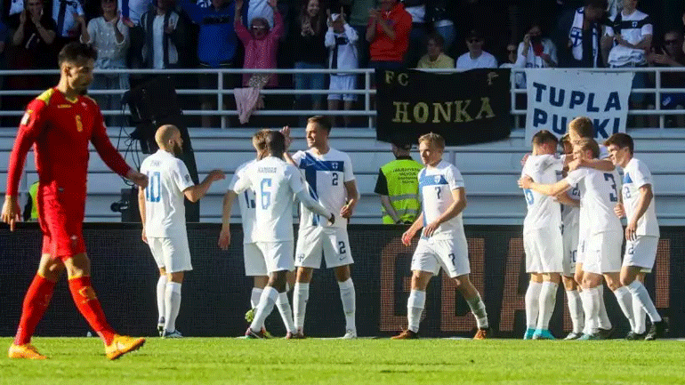 Nations League: Πρώτη νίκη για την Φινλανδία, 2-0 το Μαυροβούνιο
