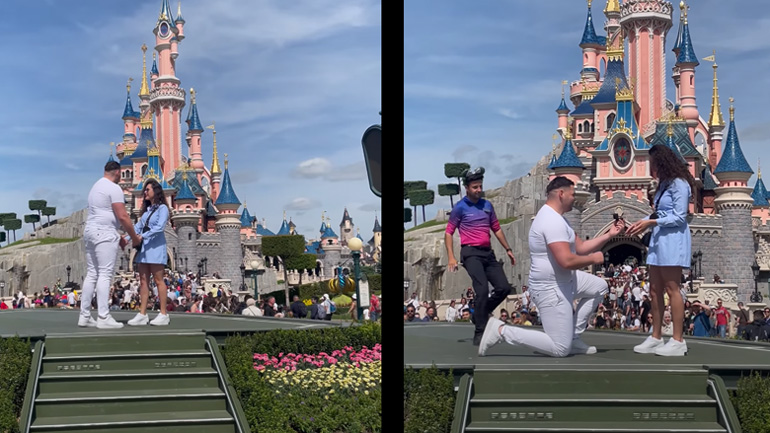 Πρόταση γάμου διακόπτεται από υπάλληλο της Disneyland 