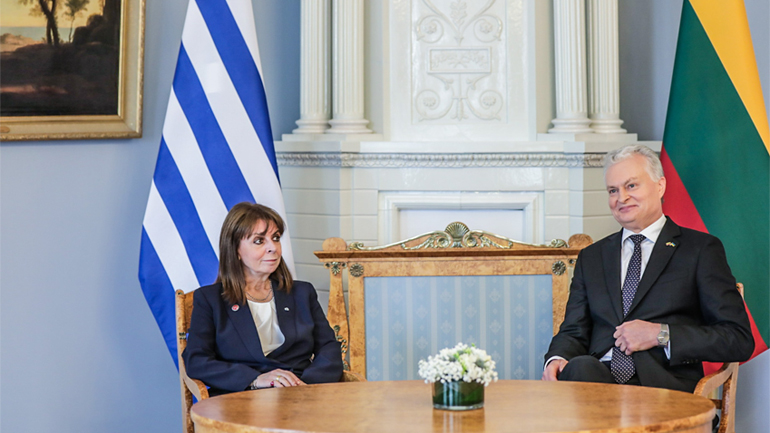 Κ. Σακελλαροπούλου- Βίλνιους: Οι χώρες μας βρίσκονται ενωμένες στο κοινό μέτωπο της ειρήνης και του διαλόγου