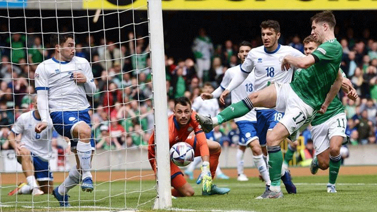 Nations League: Έχασε μεγάλη ευκαιρία για την πρώτη της νίκη η Κύπρος, 2-2 με τη Β. Ιρλανδία
