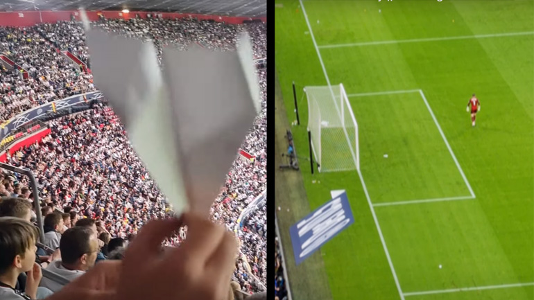 Έβαλε γκολ με μια χάρτινη σαΐτα σε αγώνα ποδοσφαίρου