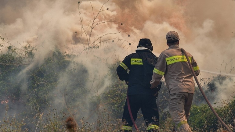 Ναυπακτία: Πυρκαγιά σε δασική έκταση πλησίον της περιοχής Χάνια Γαβρολίμνης