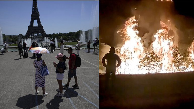 Ρεκόρ υψηλών θερμοκρασιών στη Γαλλία – Μαίνονται οι πυρκαγιές στην Ισπανία