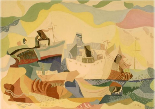 καράβια Εβραίων μεταναστών - Jean David 1948