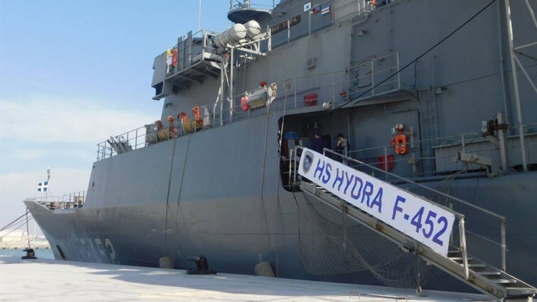 Συνεκπαίδευση της φρεγάτας «Ύδρα» με την ιταλική «ITS Libeccio» νοτιοδυτικά της Κρήτης
