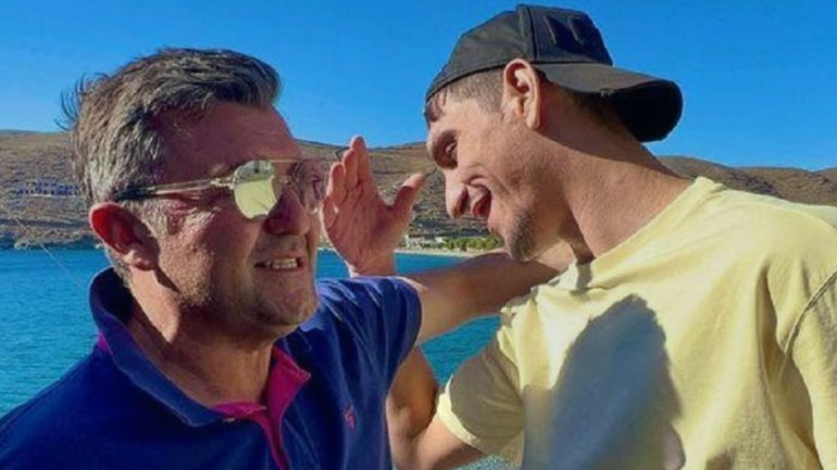 Ο Γιαννούλης Λαρεντζάκης μετά την «κούπα» επισκέφτηκε την Κύθνο!