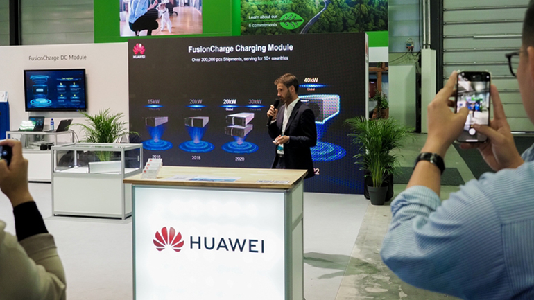 Η Huawei παρουσιάζει για πρώτη φορά τη μονάδα φόρτισης επόμενης γενιάς DC FusionCharge 40 kW στο EVS35