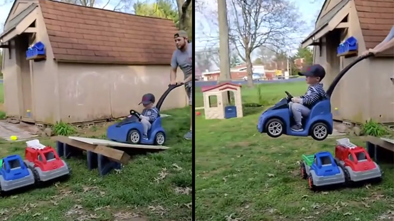 Όταν ο μπαμπάς προσέχει τα παιδιά