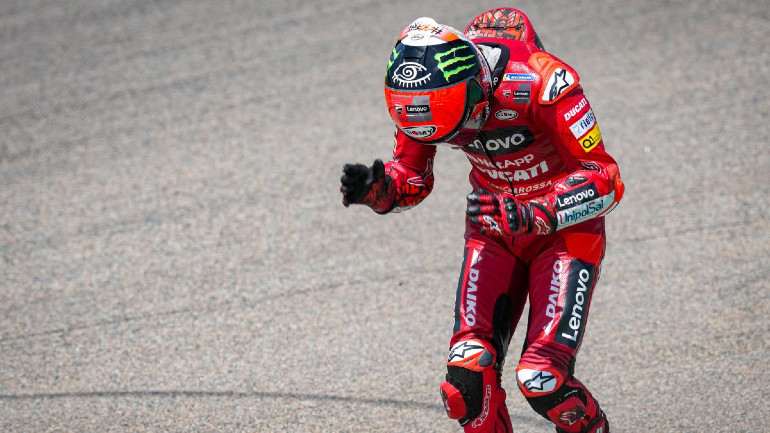 Η αντίδραση του Bagnaia τα μαρτυράει όλα...