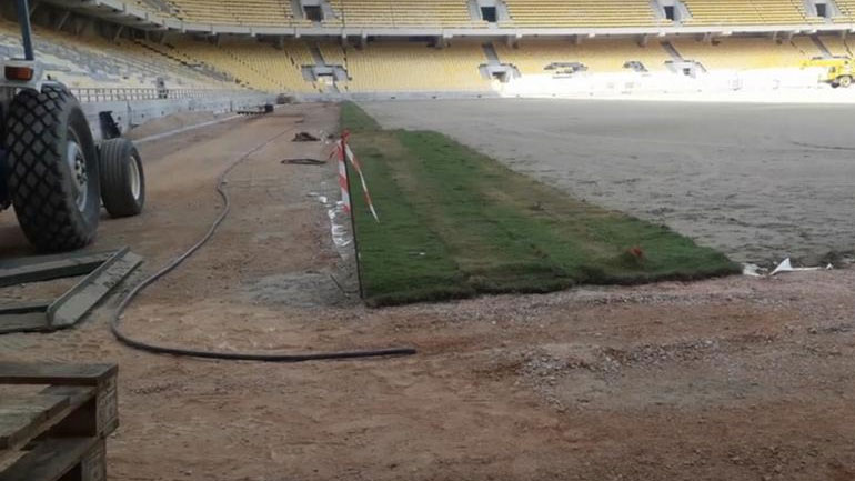 AEK: Ξεκίνησε η τοποθέτηση του χλοοτάπητα στην «Αγια-Σοφιά – Opap Arena»