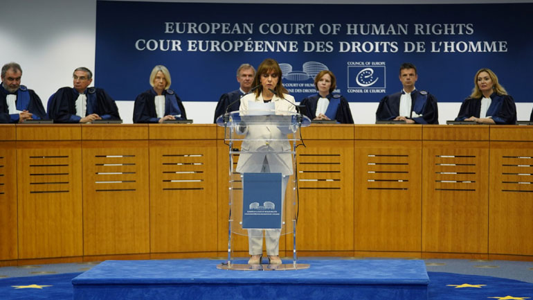 Σακελλαροπούλου: Οι δεσμοί μεταξύ της Ελλάδας και του Συμβουλίου της Ευρώπης παραμένουν ισχυροί και αδιαμφισβήτητοι