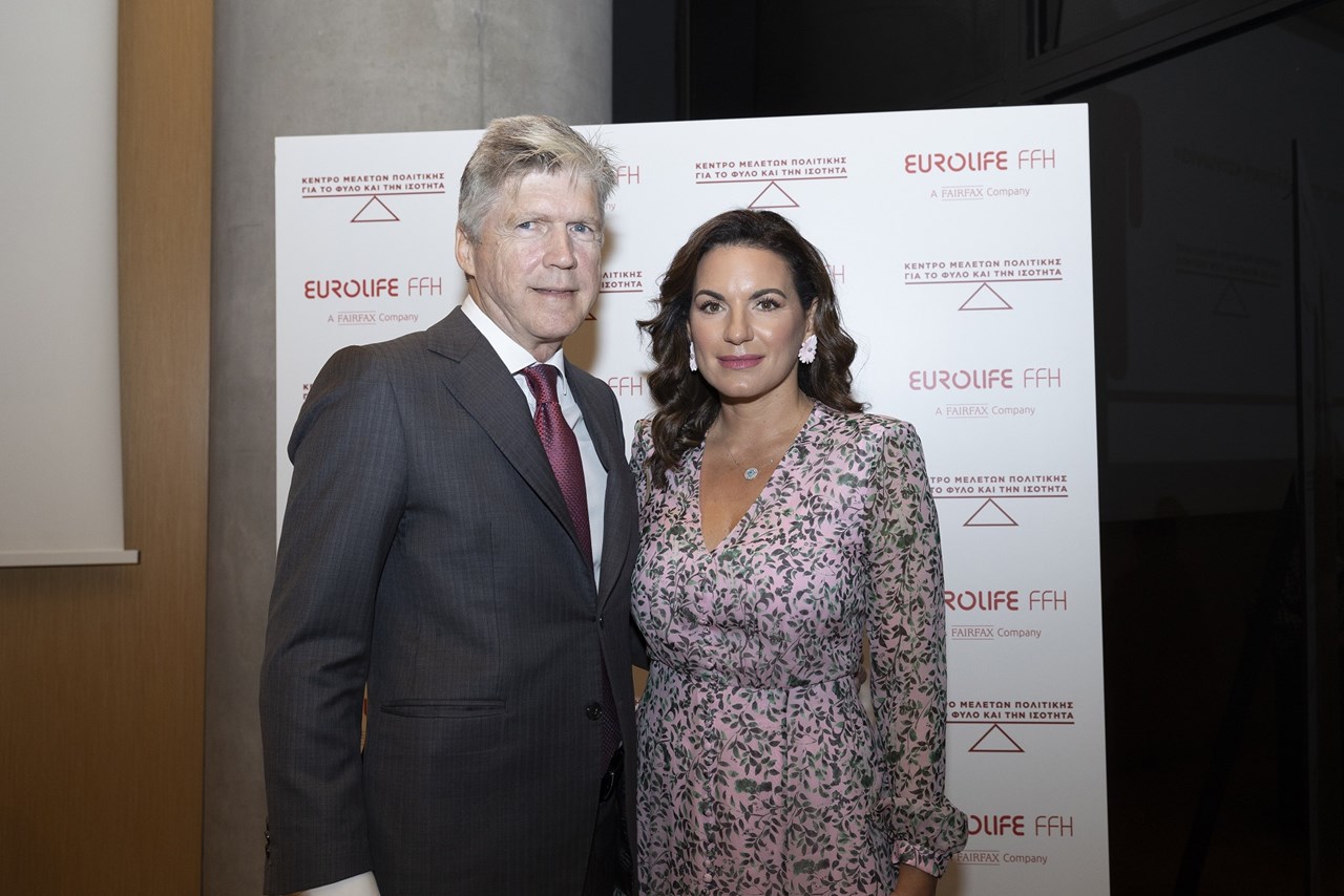 Αλέξανδρος Σαρρηγεωργίου-Πρόεδρος & Διευθύνων Σύμβουλος της Eurolife FFH, Όλγα Κεφαλογιάννη-Πρόεδρος Δ.Σ. του Κέντρου Μελετών Πολιτικής για το Φύλο και την Ισότητα/Βουλευτής Ν.Δ. Α’ Αθηνών