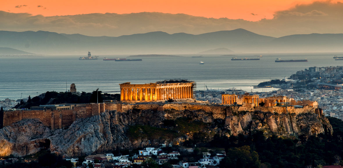 H λαμπερή Ακρόπολη και ο ήρεμος Σαρωνικός