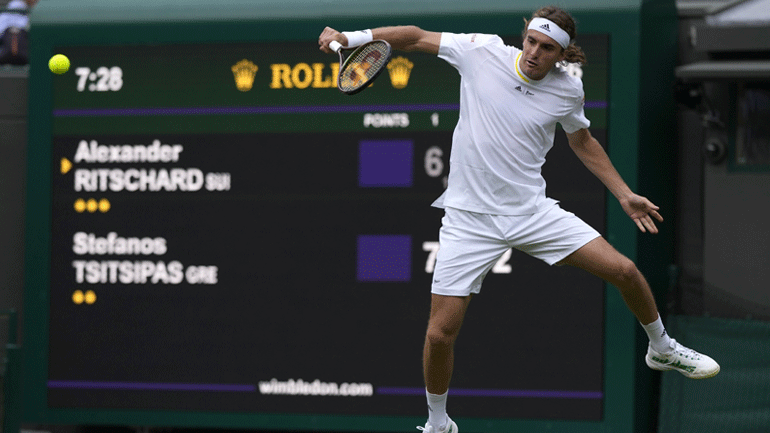 Στον δεύτερο γύρο του Wimbledon ο Τσιτσιπάς, 3-1 τον Ριτσάρντ