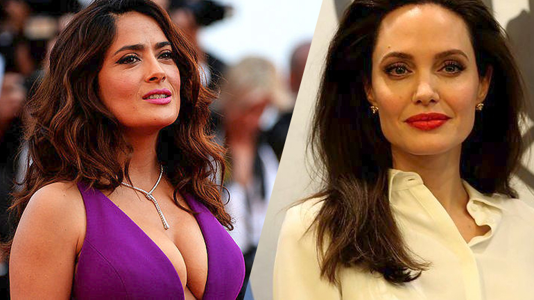 Αντζελίνα Τζολί και Σάλμα Χάγιεκ στα γυρίσματα της ταινίας «Without Blood» στη Ρώμη