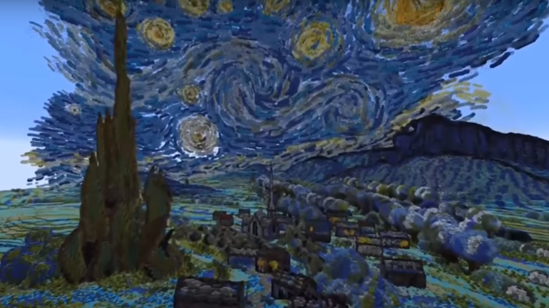 Η «Έναστρη Νύχτα» στο Minecraft