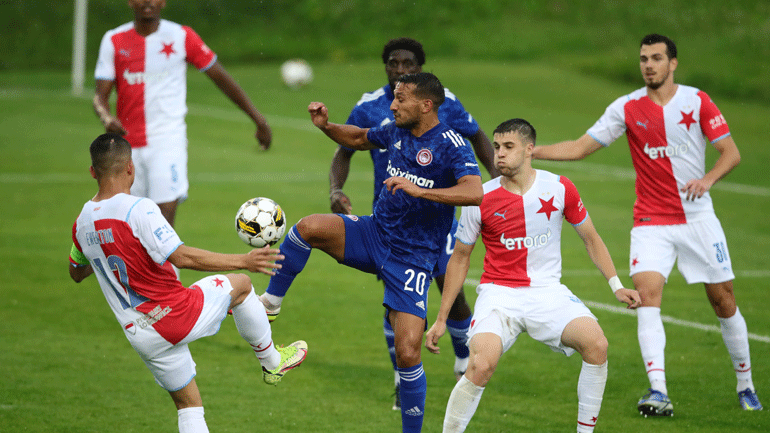 Ισόπαλος 1-1 με την Σλάβια Πράγας ο Ολυμπιακός