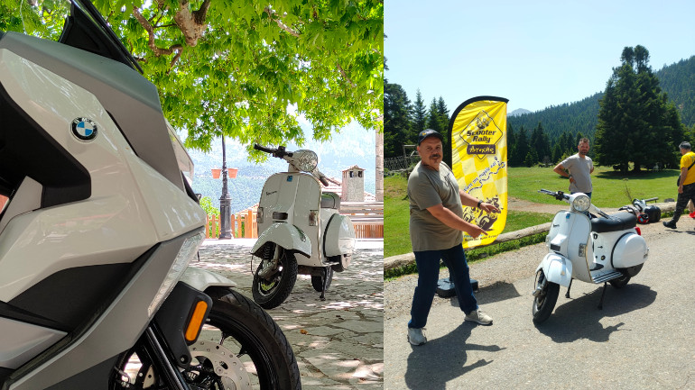 Ακόμα και ο Σπύρος Καλατζάκης δεν το πίστευε ότι θα βγάλει το Ράλι με δίχρονη Vespa.