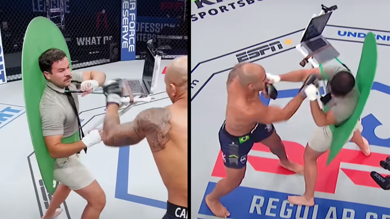 Μάχη MMA κατά τη διάρκεια τηλεδιάσκεψης