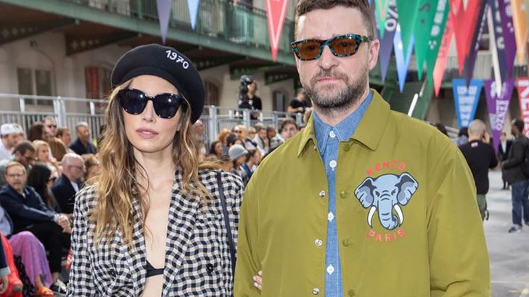 Jessica Biel και Justin Timberlake: Stylish εμφάνιση στο fashion show του οίκου Kenzo