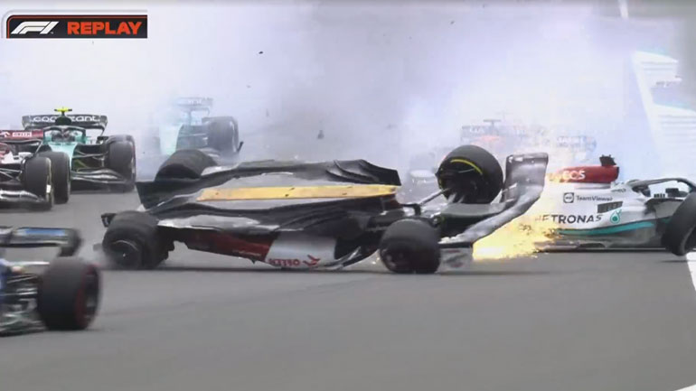 Δείτε το βίντεο από το απίστευτο ατύχημα στην εκκίνηση του Silverstone