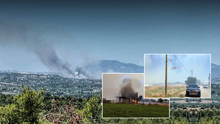 Μεγάλη φωτιά στο Σχηματάρι