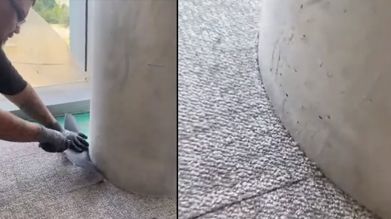 Κοπή μοκέτας με ακρίβεια