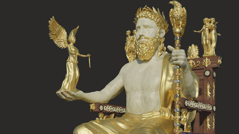 Το Μουσείο Κοτσανά «ξαναζωντανεύει» το χρυσελεφάντινο άγαλμα του Δία στην Αρχαία Ολυμπία