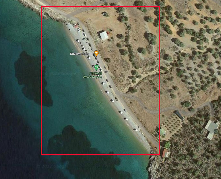 Σε αυτή την παραλία έγινε το παράνομο έργο