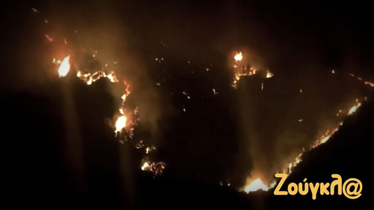 Καλύτερη εικόνα παρουσιάζει η πυρκαγιά σε δασική έκταση στην Κορυφή Πύργου