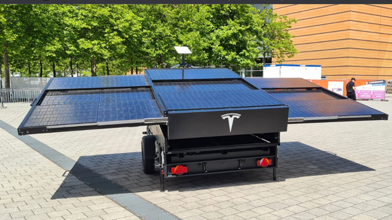 Τρέιλερ με ηλιακά πάνελ από την Tesla ως… power bank