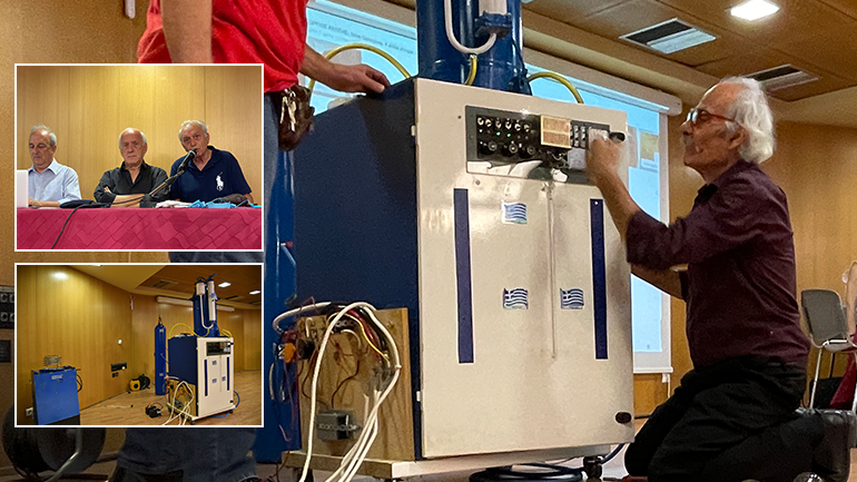 Ο Πέτρος Ζωγράφος παρουσίασε τον αντιδραστήρα ψυχρής καύσης