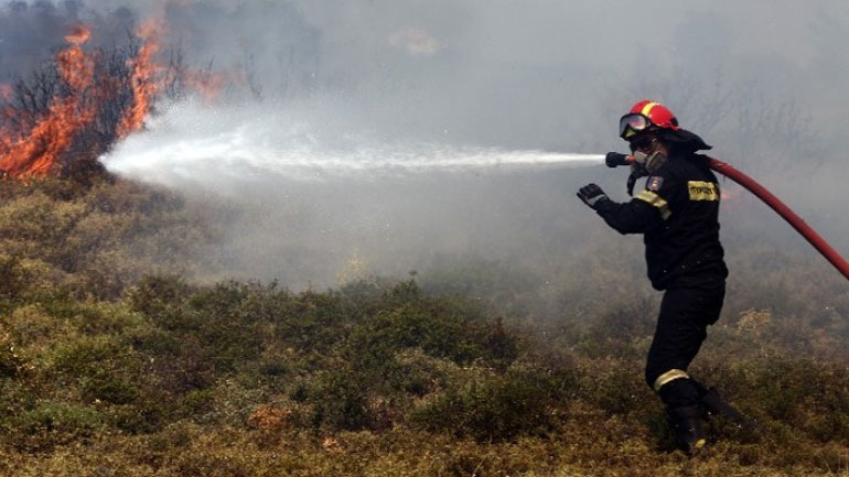 Υπό μερικό έλεγχο η φωτιά στην περιοχή Κακουραίικα Αρκαδίας