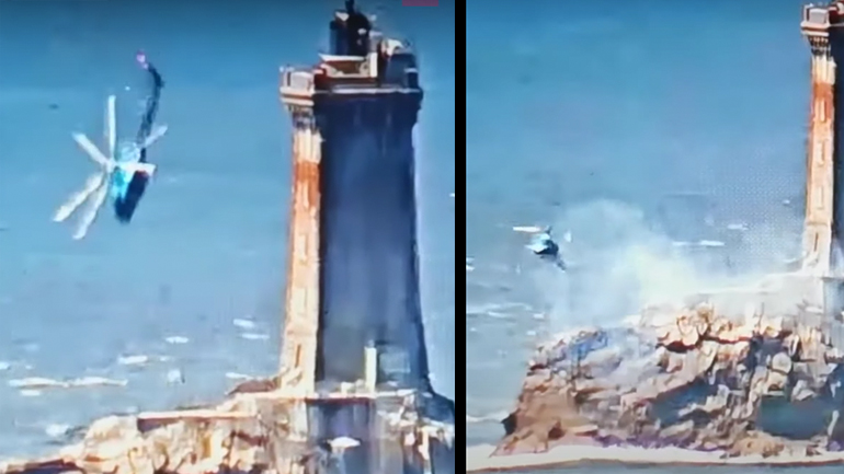 Πιλότος ελικοπτέρου αποφεύγει την συντριβή