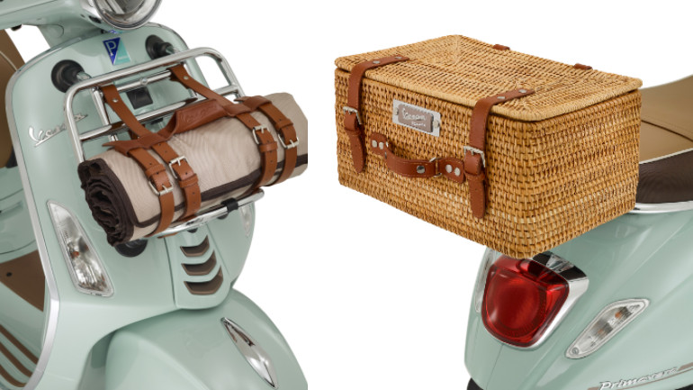 Ειδική κουβέρτα πικ νικ εμπρός, τσάντα-ψυγείο πίσω!