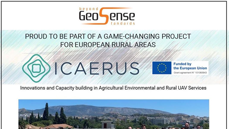 Η GeoSense συντονιστής της ενότητας εργασίας «Use Cases and Demonstration Activities» του Ευρωπαϊκού ερευνητικού έργου ICAERUS