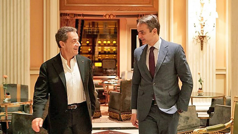 Στην Ελλάδα ο Σαρκοζί – Συναντήθηκε με τον Μητσοτάκη στο Μαξίμου