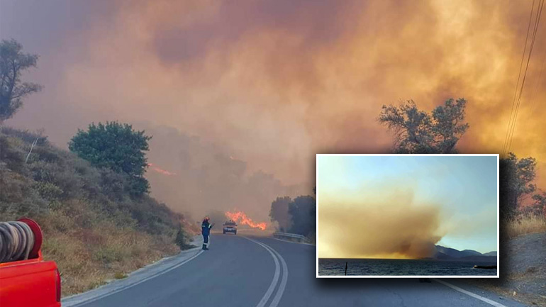 Ολονύχτια μάχη με τις φλόγες στο Ρέθυμνο