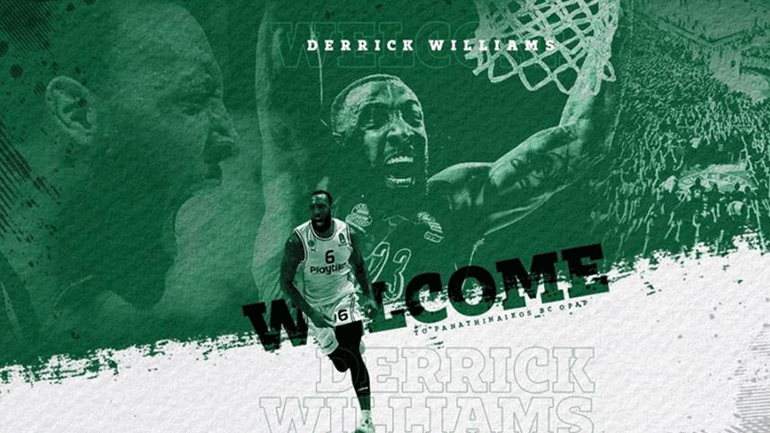 Παναθηναϊκός: Ανακοινώθηκε ο Ντέρικ Γουίλιαμς