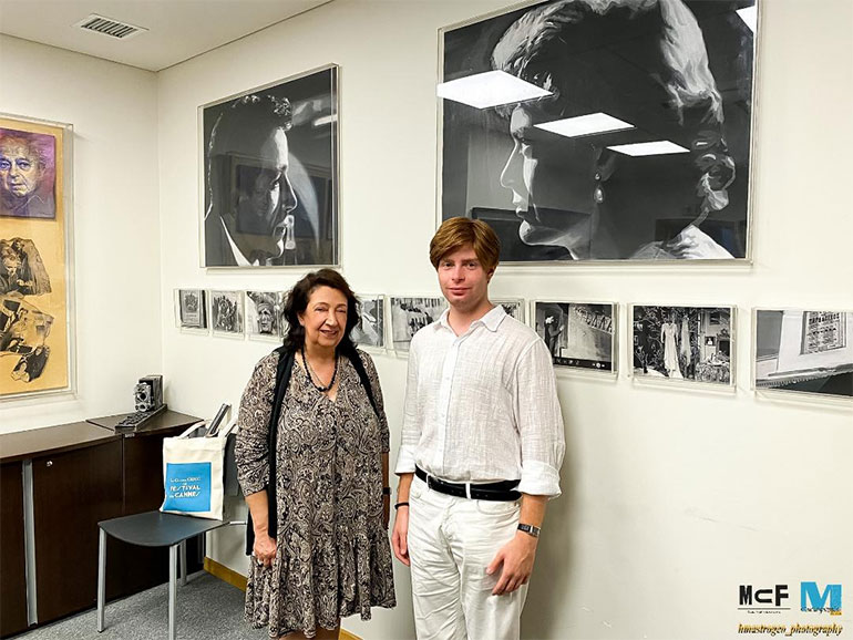 Ο Κωνσταντίνος Βαρελίδης με την Ξένια Καλδάρα