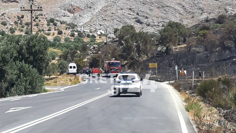 Αναζωπυρώθηκε η φωτιά στο Νότιο Ρέθυμνο – «Η καταστροφή είναι βιβλική», λέει ο δήμαρχος