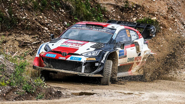 Πρόσω ολοταχώς για την πρώτη θέση του βάθρου στο Ράλλυ Εσθνονίας το δίδυμο Rovanpera-Halttunen