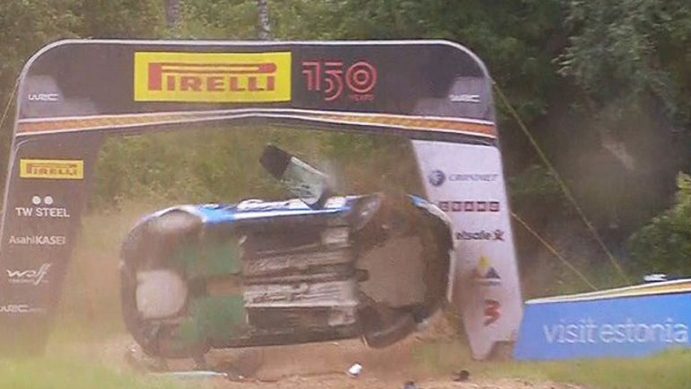 Η εντυπωσιακή έξοδος του Joosep Ralf Nοgene στο Ράλλυ της Εσθονίας