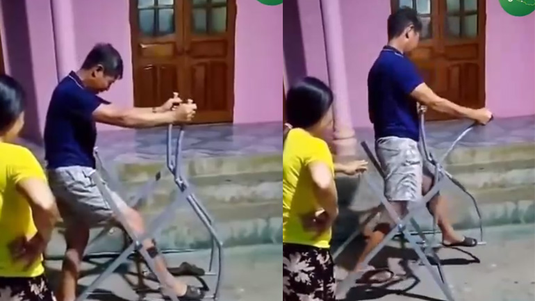 Δοκιμή ενός αυτοσχέδιου ελλειπτικού